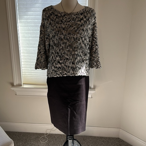 J Crew Fully Lined No. 2 Pencil Skirt, Black, Size 6, Cotton Blend, EUC - Picture 3 of 7